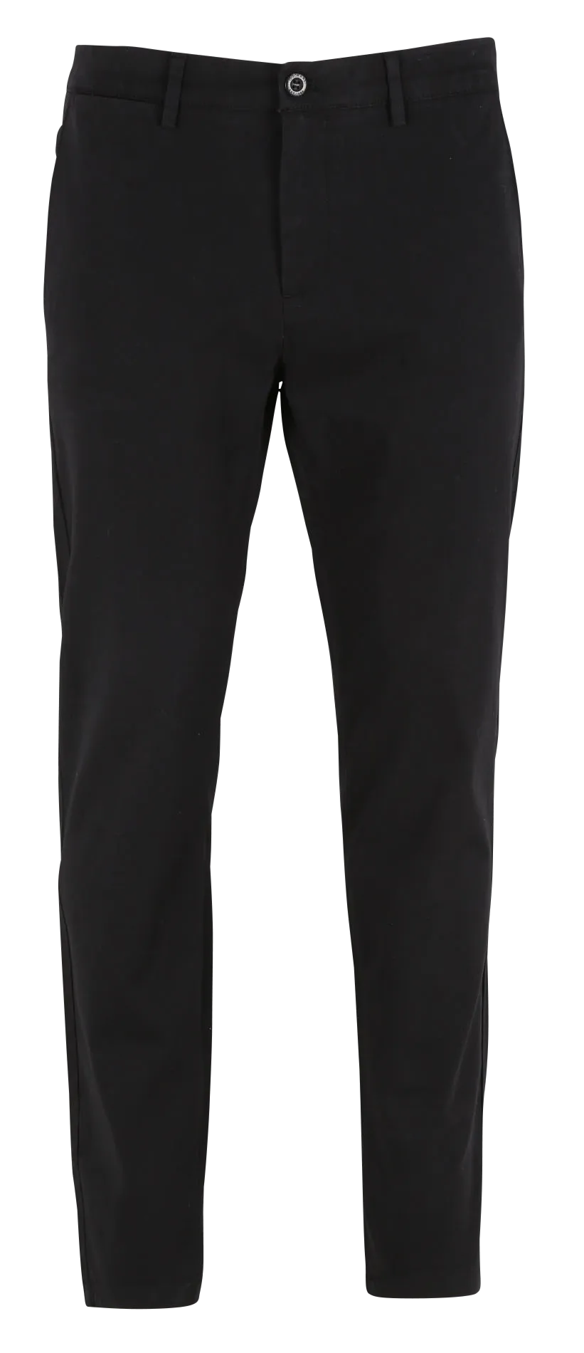 Pantalón chino slim fit de algodón elástico en negro